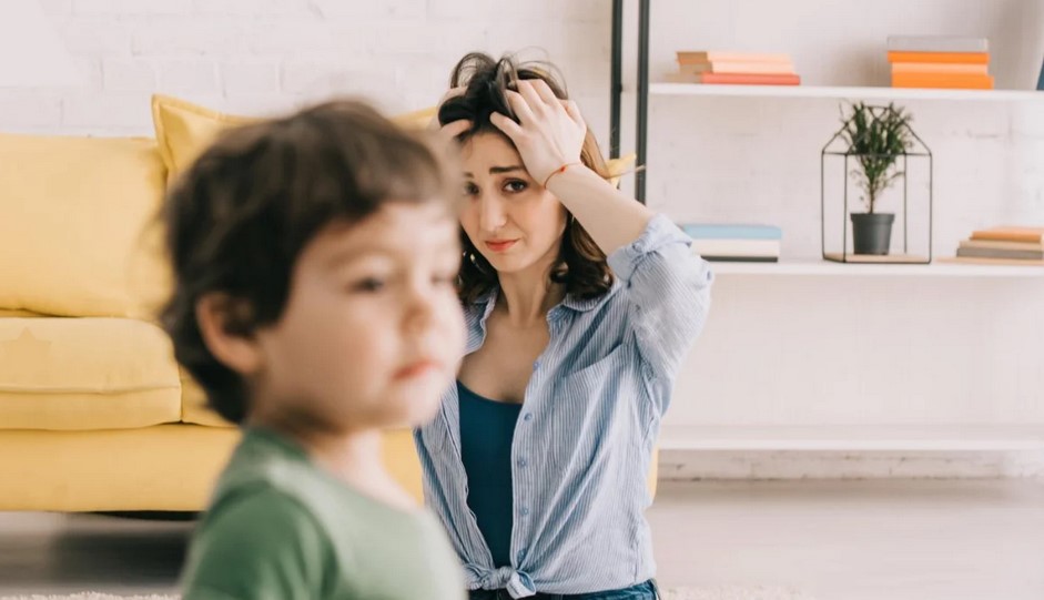 Messy home scene" and "parenting is hard quotes